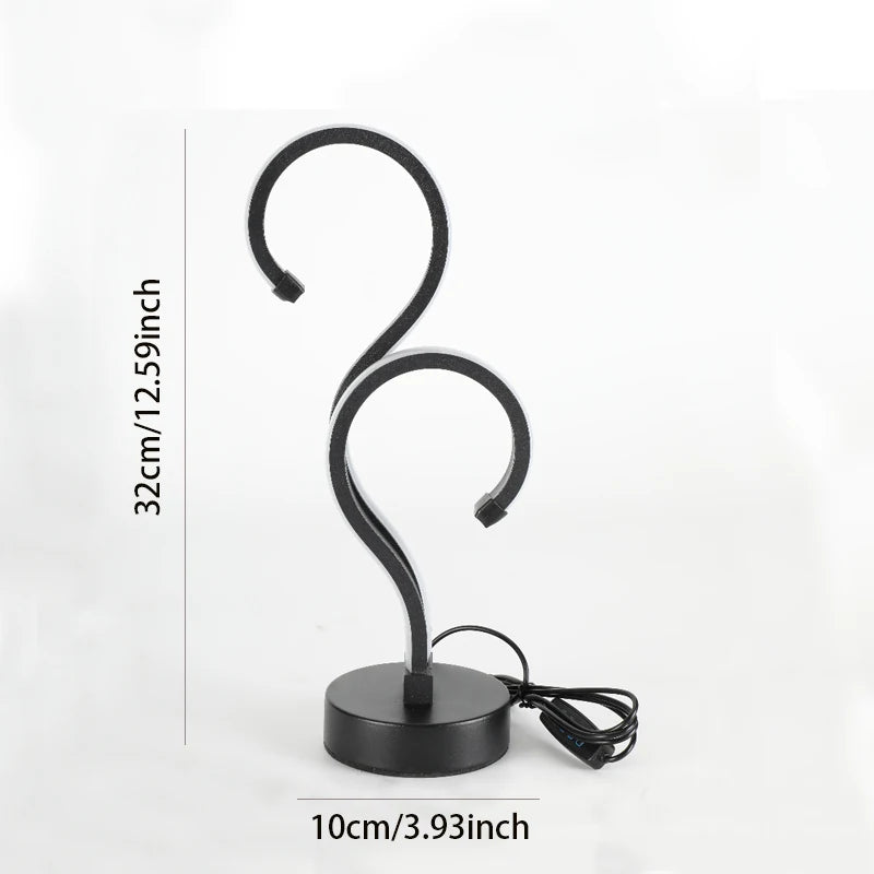Creative Question Mark LED Lamp – Adjustable Brightness for Bedroom or Office
