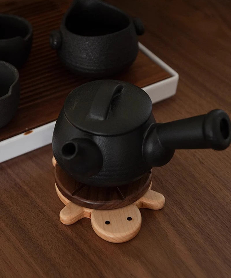 Solid Walnut Turtle Tea Coaster