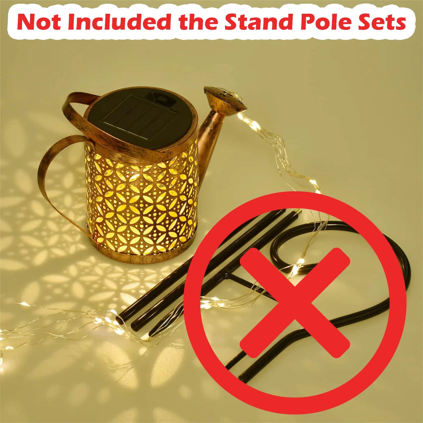 Solar Cascade Light Can – Outdoor Flower Bed Illumination