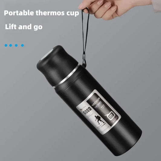Stainless Steel Thermal Bottle – Outdoor Travel Coffee Flask