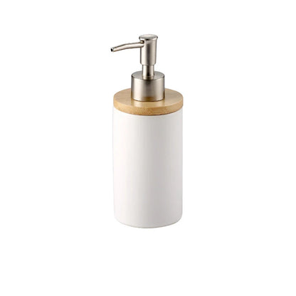 Elegant Ceramic Bathroom Trio – Soap Dispenser, Toothbrush Holder & Tumbler Set