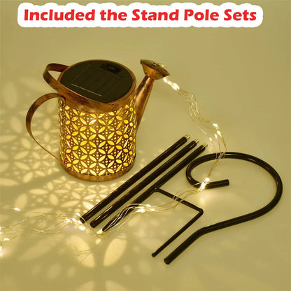 Solar Cascade Light Can – Outdoor Flower Bed Illumination