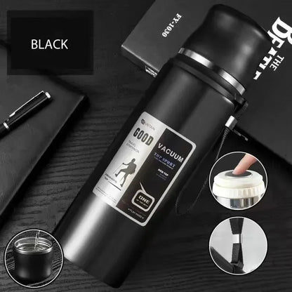 Stainless Steel Thermal Bottle – Outdoor Travel Coffee Flask