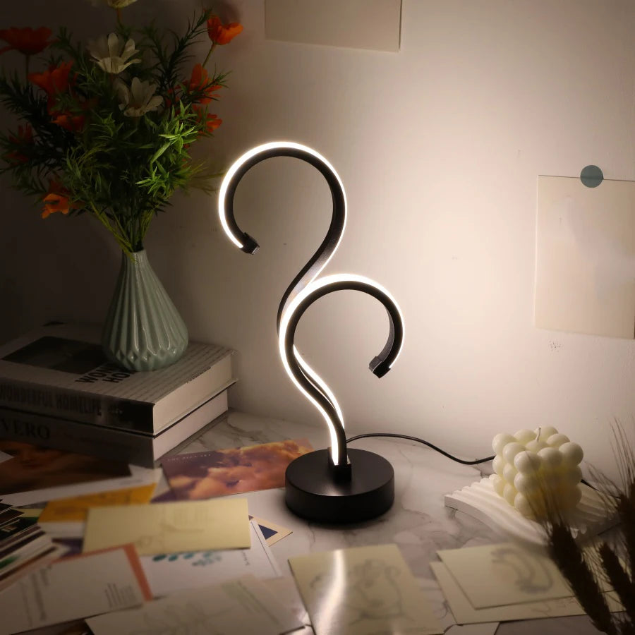 Creative Question Mark LED Lamp – Adjustable Brightness for Bedroom or Office