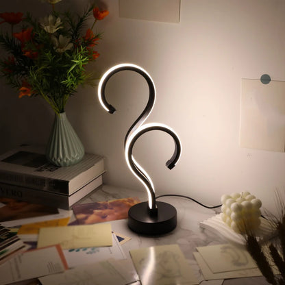 Creative Question Mark LED Lamp – Adjustable Brightness for Bedroom or Office