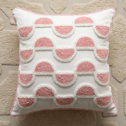 Pink Plush Cushion Cover for Cosy Elegance