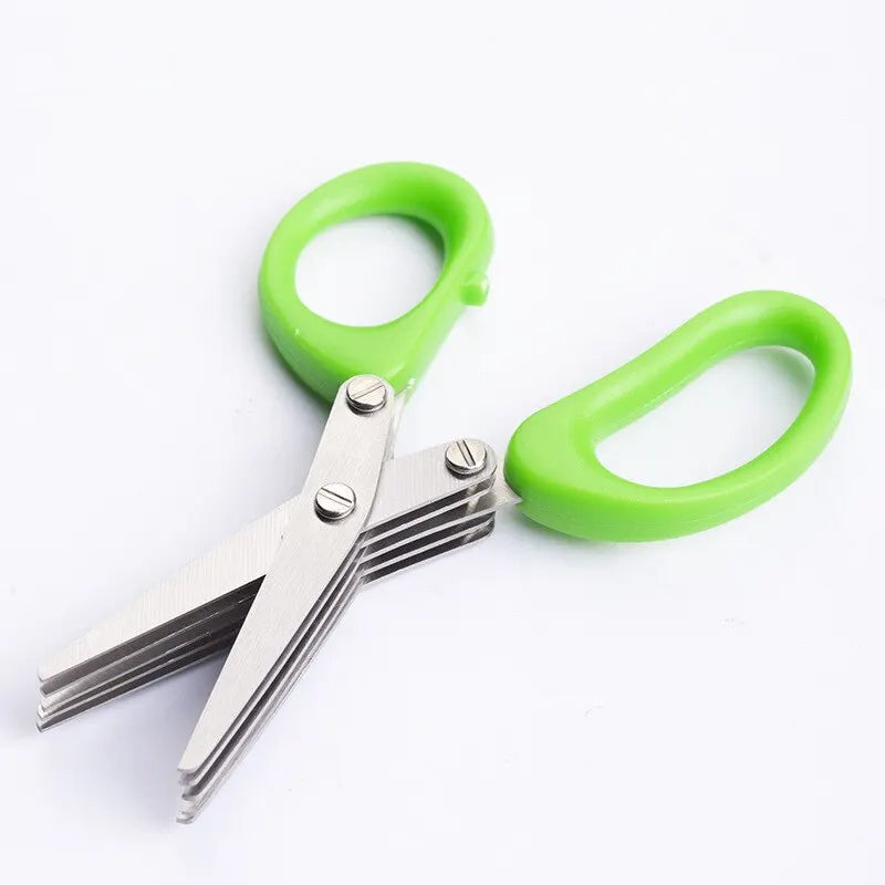 Herb scissors, multi-blade kitchen scissors, scallion cutter