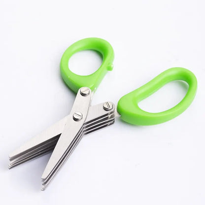 Herb scissors, multi-blade kitchen scissors, scallion cutter