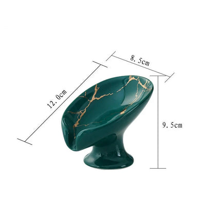Leay Ceramic Shower Soap Holder – Drainage Tray & Organiser Box