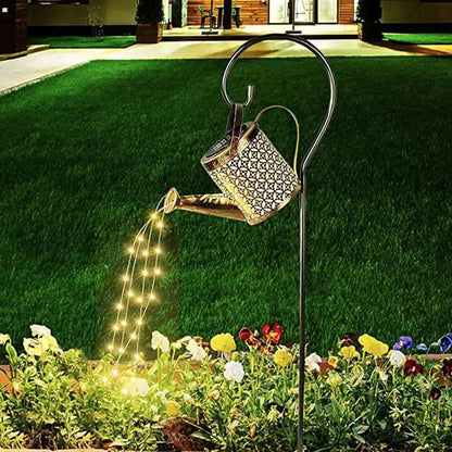 Solar Cascade Light Can – Outdoor Flower Bed Illumination