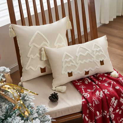 Tasselled Christmas Elegance Pillowcase