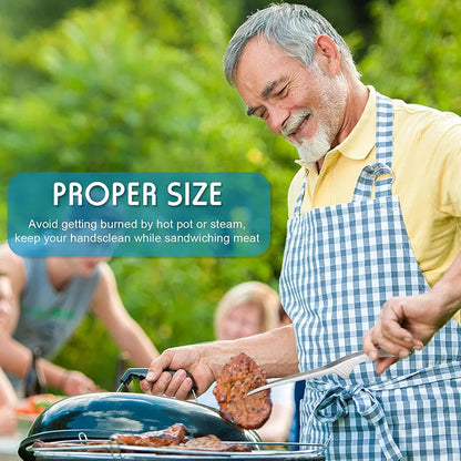 Premium Stainless Steel Food Tongs – Perfect for BBQ, Salad & Buffet
