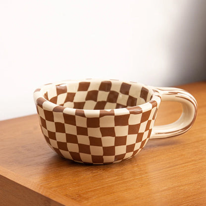 Wrench Handle Ceramic Coffee Mug – 220ml Barista Cup