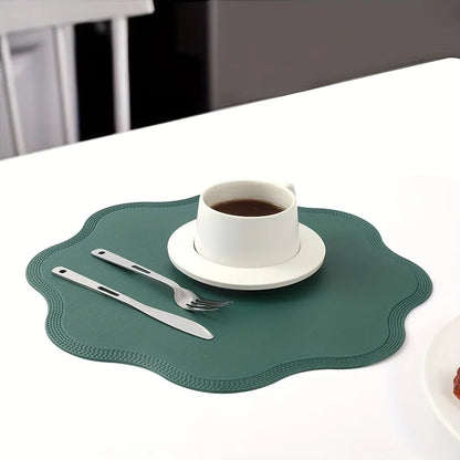 Flower-Shaped Round Placemats – Elegant Dining Set