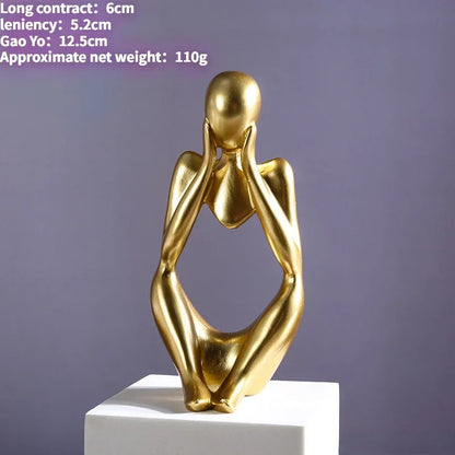 Nordic Style Abstract Sculpture for Living Room