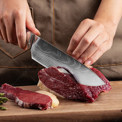 Professional Chef Knife – Stainless Steel Precision for Meat, Fish & Vegetables