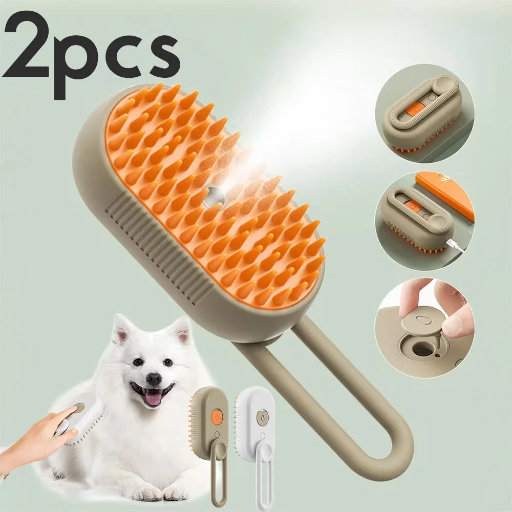 Steam Massage Brush for Pets