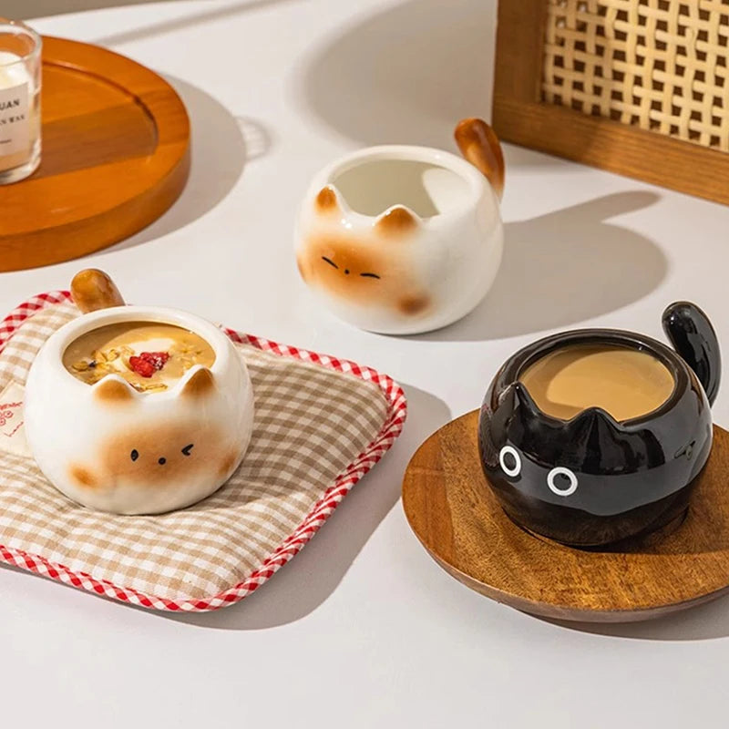 Charming Siamese Cat Coffee Cup – Perfect Gift for Tea & Coffee Lovers