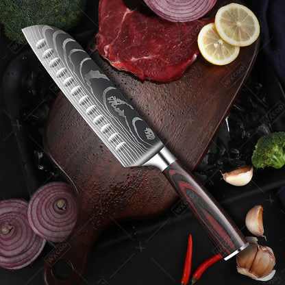 Professional Chef Knife – Stainless Steel Precision for Meat, Fish & Vegetables