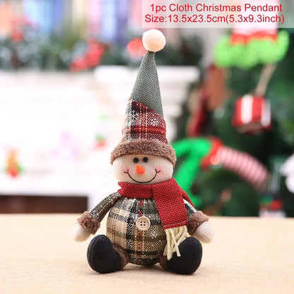 Festive Telescopic Santa Doll – Christmas Home Decoration