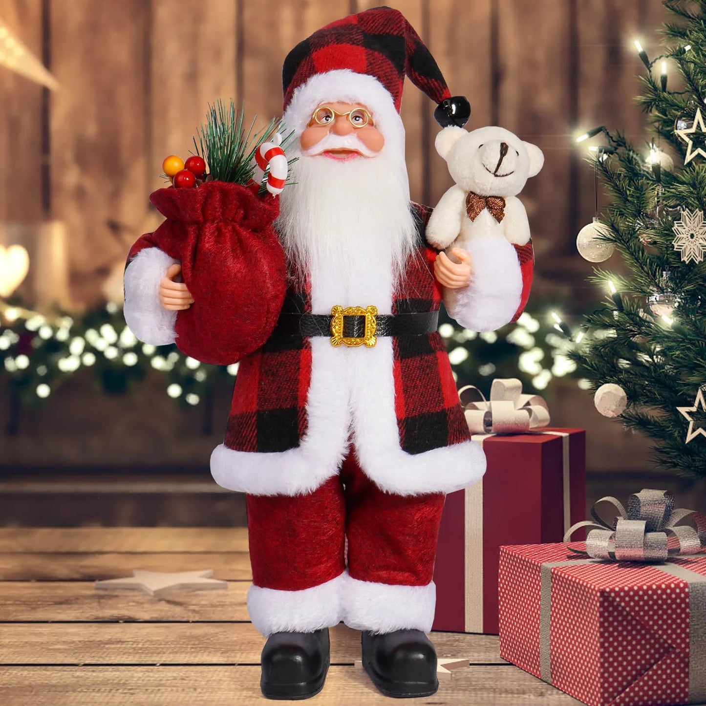 Jolly Santa Table Ornament