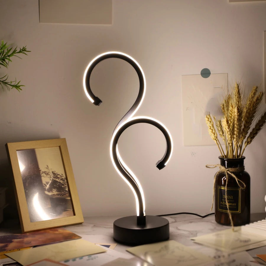 Creative Question Mark LED Lamp – Adjustable Brightness for Bedroom or Office