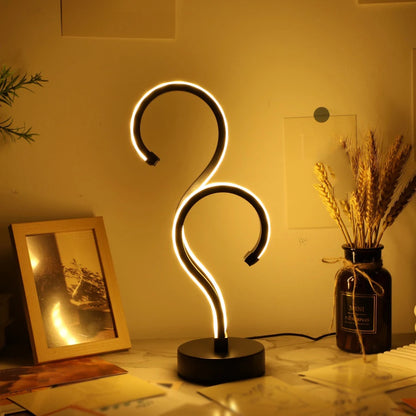 Creative Question Mark LED Lamp – Adjustable Brightness for Bedroom or Office