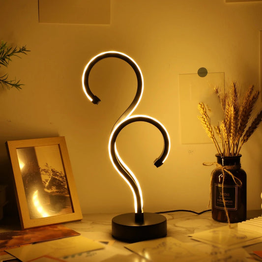 Creative Question Mark LED Lamp – Adjustable Brightness for Bedroom or Office