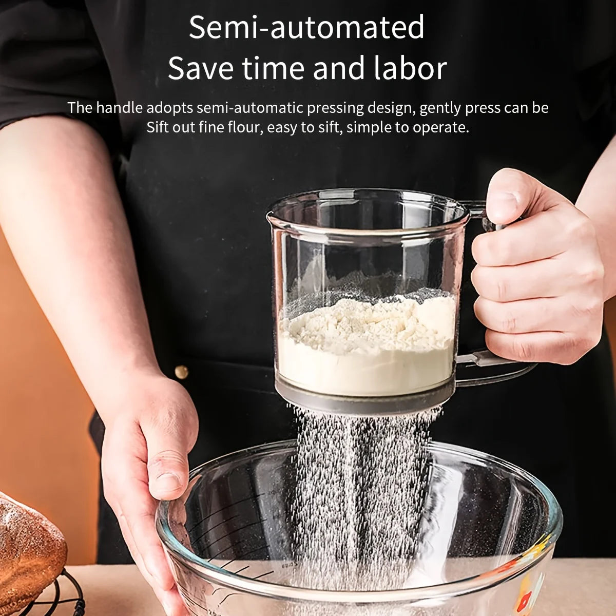Ultra-Fine Flour Filter Cup