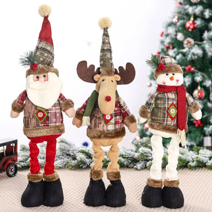 Festive Telescopic Santa Doll – Christmas Home Decoration