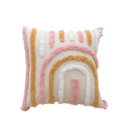 Pink Plush Cushion Cover for Cosy Elegance