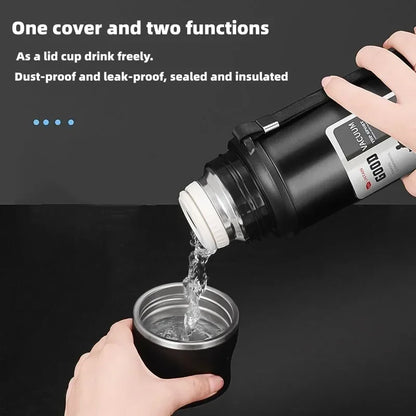 Stainless Steel Thermal Bottle – Outdoor Travel Coffee Flask