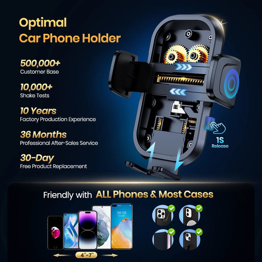 DriveSafe Car Phone Holder – Fits All Phones & Cases