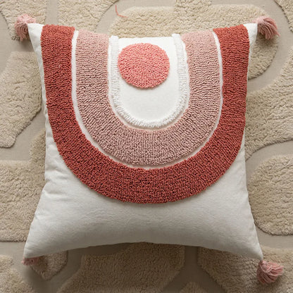 Pink Plush Cushion Cover for Cosy Elegance