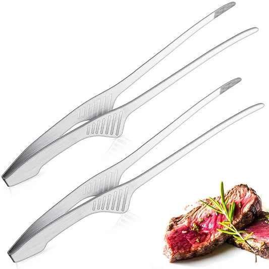 Premium Stainless Steel Food Tongs – Perfect for BBQ, Salad & Buffet