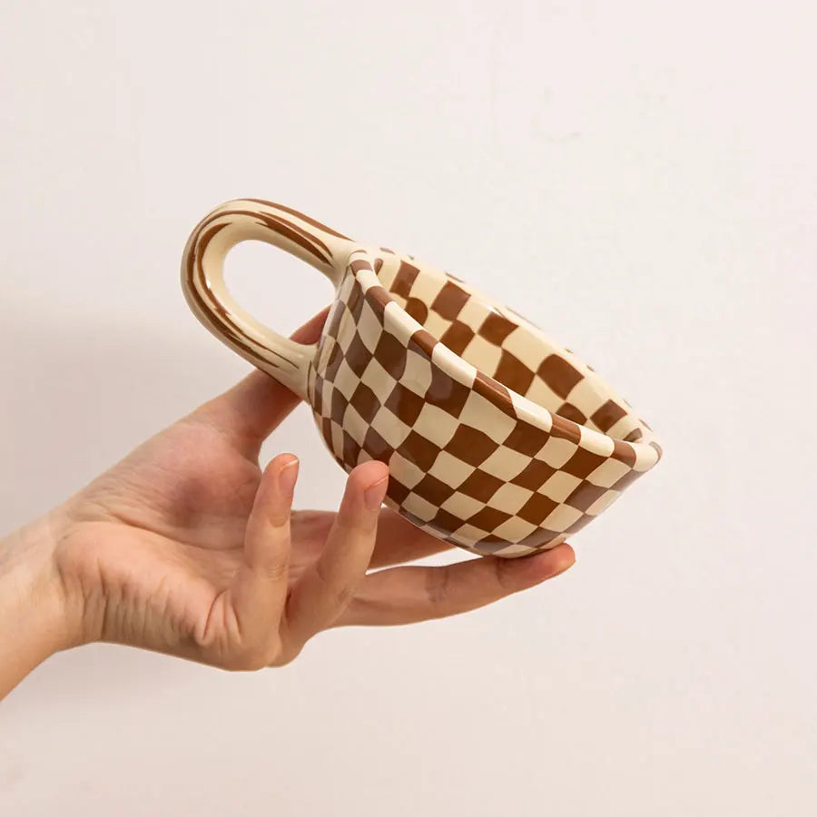 Wrench Handle Ceramic Coffee Mug – 220ml Barista Cup