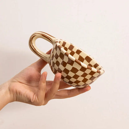 Wrench Handle Ceramic Coffee Mug – 220ml Barista Cup