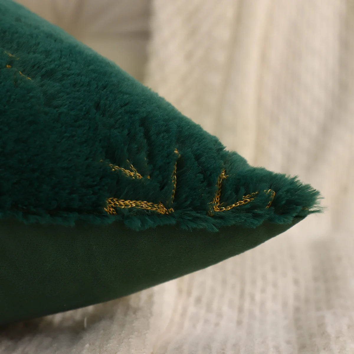 Snowflake Plush Christmas Cushion Cover