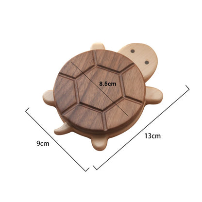 Solid Walnut Turtle Tea Coaster