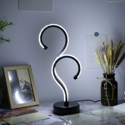 Creative Question Mark LED Lamp – Adjustable Brightness for Bedroom or Office