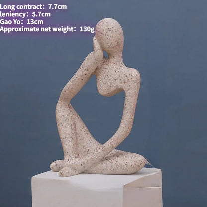 Nordic Style Abstract Sculpture for Living Room