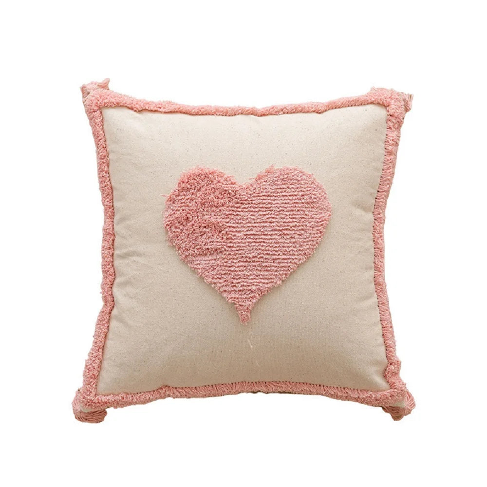 Pink Plush Cushion Cover for Cosy Elegance