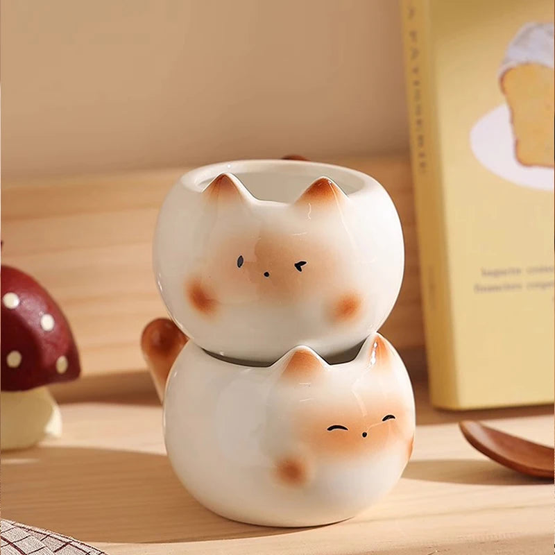 Charming Siamese Cat Coffee Cup – Perfect Gift for Tea & Coffee Lovers