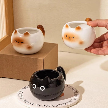 Charming Siamese Cat Coffee Cup – Perfect Gift for Tea & Coffee Lovers