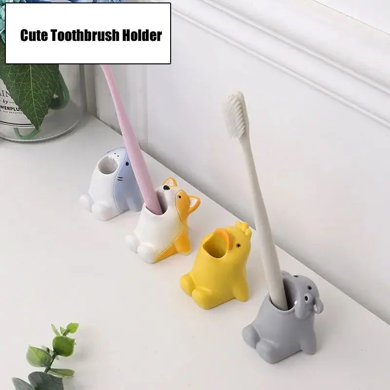 Bonito soporte de cerámica para cepillos de dientes y organizador de maquillaje para el hogar. 