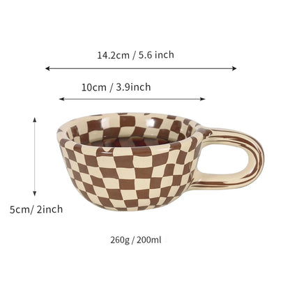 Wrench Handle Ceramic Coffee Mug – 220ml Barista Cup
