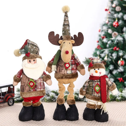 Festive Telescopic Santa Doll – Christmas Home Decoration