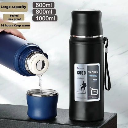 Stainless Steel Thermal Bottle – Outdoor Travel Coffee Flask