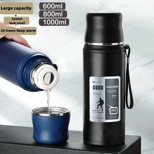 Stainless Steel Thermal Bottle – Outdoor Travel Coffee Flask