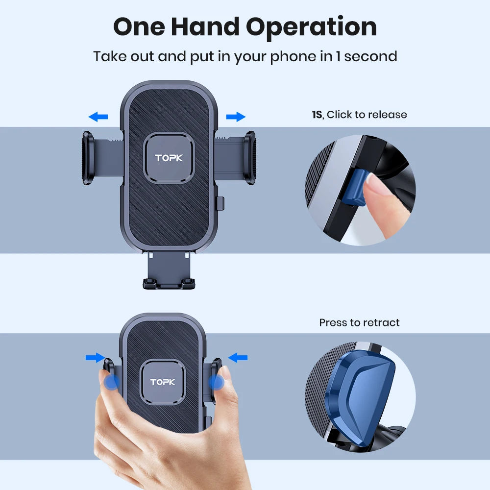 DriveSafe Car Phone Holder – Fits All Phones & Cases